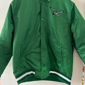 NFL Philadelphia Eagles Jacket Men’s Size medium. Kelly Green. New with tags.